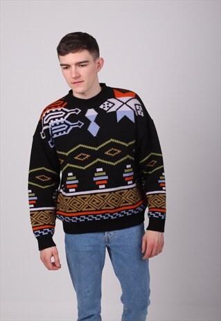 AZTEC VIBE VINTAGE 80'S JUMPER
