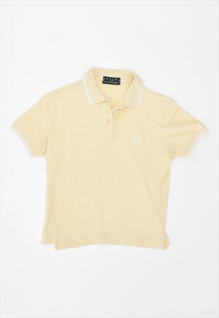 VINTAGE 90'S FRED PERRY POLO SHIRT YELLOW