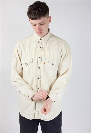 VINTAGE LEVI'S CREAM SHIRT