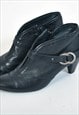 VINTAGE 00S REAL LEATHER SHOES IN BLACK