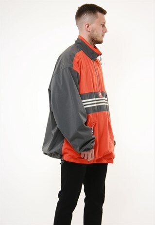 90S VINTAGE ADIDAS 1/3 ZIP SHELL ANORAK JACKET 14260