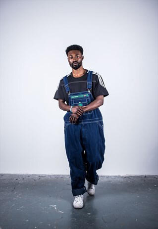 VINTAGE LIBERTY BLUE DENIM DUNGAREES