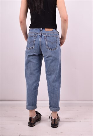 LEVI'S 550 WOMENS VINTAGE JEANS W28 L27 BLUE 90'S