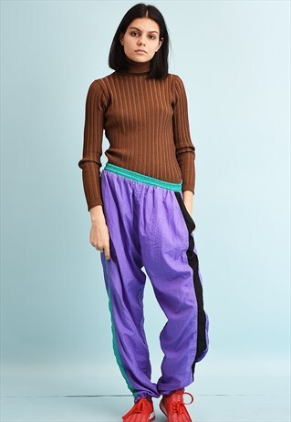 90'S RETRO ATHLEISURE SPORTS TRACKSUIT BOTTOMS