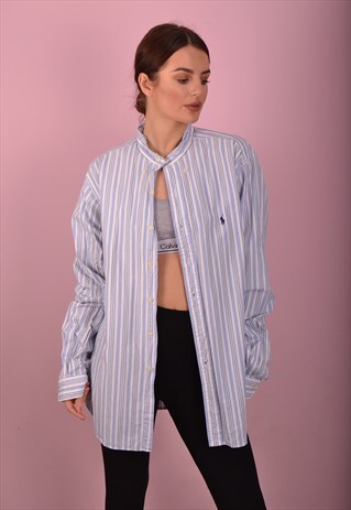 BLUE RALPH LAUREN STRIPED SHIRT GRL3563