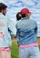I AM KENOUGH HANDPAINTED VINTAGE DENIM BARBIE JACKET