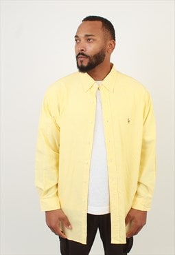 "Men's Vintage Polo Ralph Lauren yellow shirt
