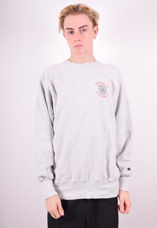 CHAMPION MENS VINTAGE SWEATSHIRT JUMPER XL GREY 90'S