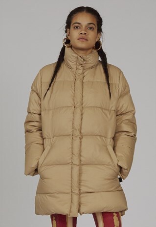 VINTAGE 90'S MONCLER BEIGE PUFFER COAT