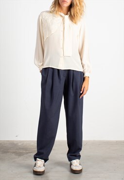 Women's Rubino Embroidered Ivory Shirt
