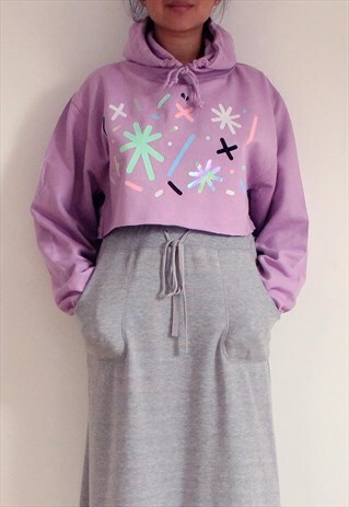MAGIC STAR DUST CROPPED HOODIE