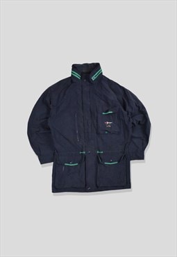 Vintage 90s Paul & Shark Embroidered Jacket in Navy Blue