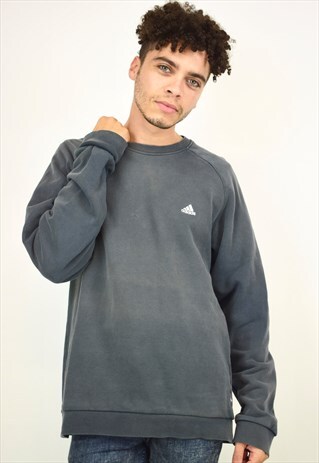 VINTAGE 90S ADIDAS GREY SWEATSHIRT