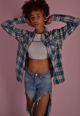 CHECK FLANNEL SHIRT GRS701