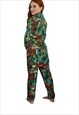 ORANGUTAN  PRINT STRETCHY RETRO  STYLE  JUMPSUIT 