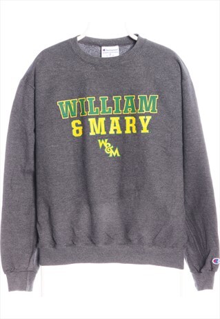 VINTAGE CHAMPION GREY CREWNECK COLLEGE SWEATSHIRT
