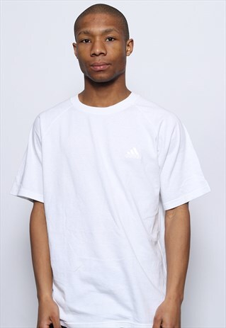 VINTAGE ADIDAS LOGO T-SHIRT WHITE