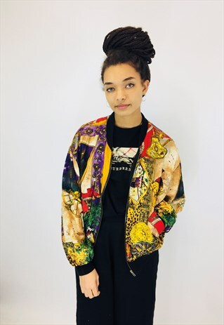 VINTAGE FESTIVAL 80S RAVE BOMBER JACKET