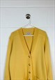 VINTAGE KNITTED CARDIGAN YELLOW CHUNKY KNIT