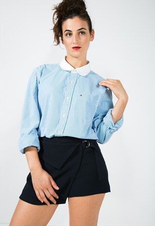 VINTAGE 80S TOMMY HILFIGER SHIRT/ S4488