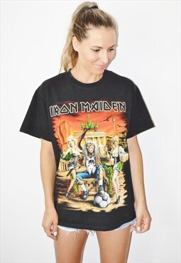 Vintage IRON MAIDEN Final Frontier Germany Band Tour T-shirt