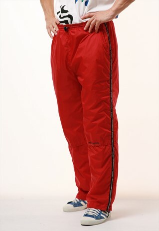 reebok trousers red