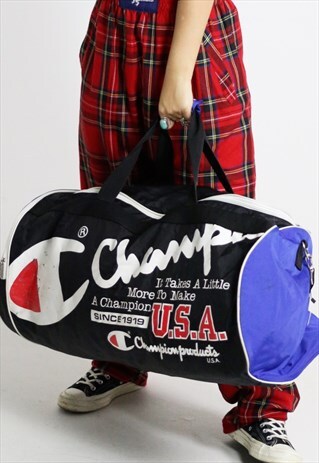 RARE VINTAGE CHAMPION FESTIVAL WEEKEND DUFFLE BAG