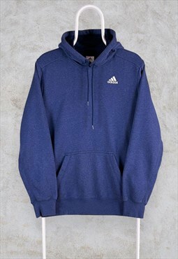 Vintage Blue Adidas Hoodie Small