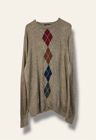VINTAGE DOCKERS JUMPER SQUARED IN GREEN L