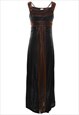 Vintage Bow Back & Chain Detail Evening Dress - S
