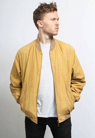 VINTAGE SUEDE BOMBER JACKET