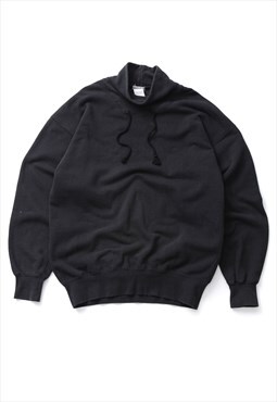 Vintage COMME DES GARCONS Sweatshirt High Neck Black