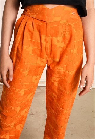 80'S RETRO HIGHWAISTED FESTIVAL TAPERED TROUSERS