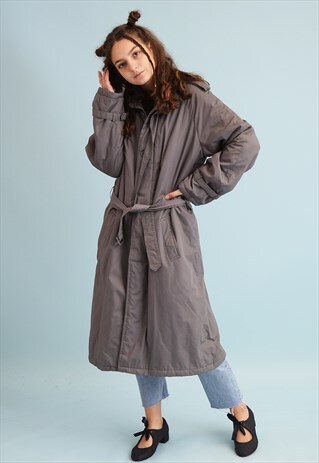 VINTAGE 70'S RETRO TRENCH MINIMALIST WINTER COAT MAC