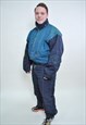 80S ONE PIECE SKI SUIT, RETRO MEN SNOWSUIT XXL SIZE 