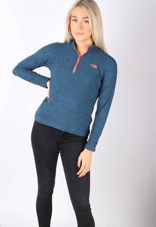 VINTAGE THE NORTH FACE FLEECE JUMPER SWEATER XS S 6 8 1/4