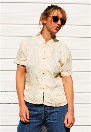 VINTAGE 90S CHINESE BLOUSE