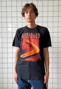 Vintage GOTTHARD Band Tee Graphic T Shirt Tour Black
