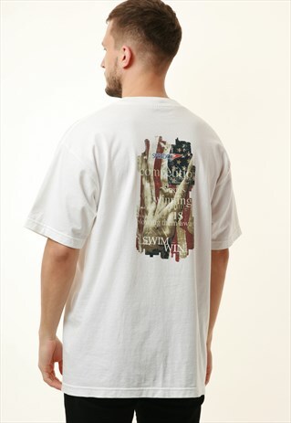 90S USA VINTAGE SPEEDO GRAPHIC PRINT T-SHIRT 16250