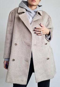 Vintage Mohair and merino wool coat 