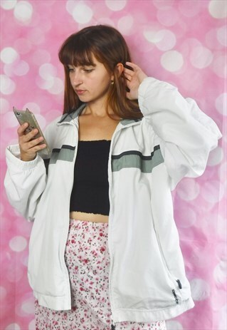 VINTAGE WHITE WINDBREAKER
