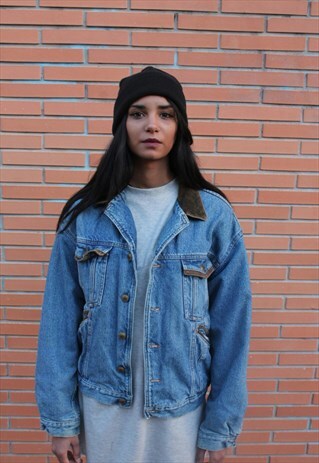 VINTAGE DENIM SUEDE JACKET