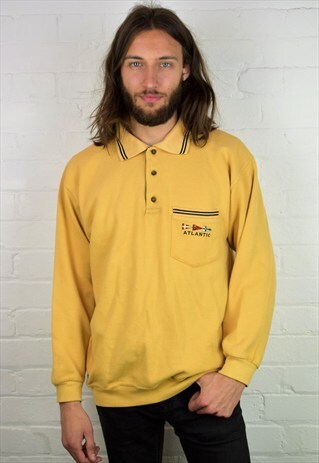 VINTAGE 90'S 1/4 BUTTON SWEATSHIRT