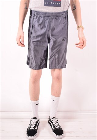 ADIDAS MENS VINTAGE SHORTS LARGE GREY 90S