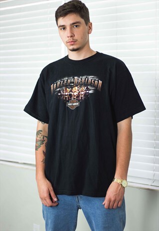 VINTAGE HARLEY DAVIDSON T-SHIRT LOGO 90S XL 10