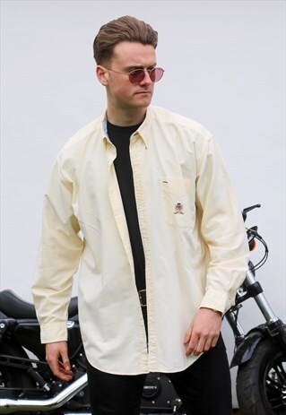 TOMMY HILFIGER USA POWDERED CANARY YELLOW SHIRT
