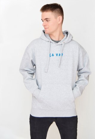 GREY CA VA? (BLUE) HOODIE