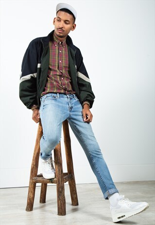 VINTAGE 80S LEVI'S SKINNY JEANS MID WASH / 0214