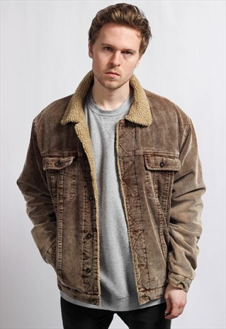 VINTAGE CORDUROY SHERPA JACKET