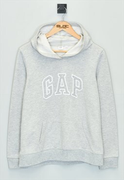 Vintage Gap Hooded Sweatshirt Grey XSmall